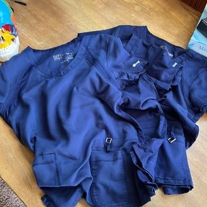 NAVY 3 Grey’s Anatomy Scrub Tops